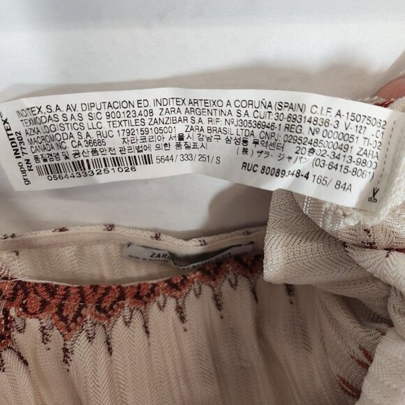 Zara Spaghetti Strap Crop Top‎ Size Small - Picture 7 of 7